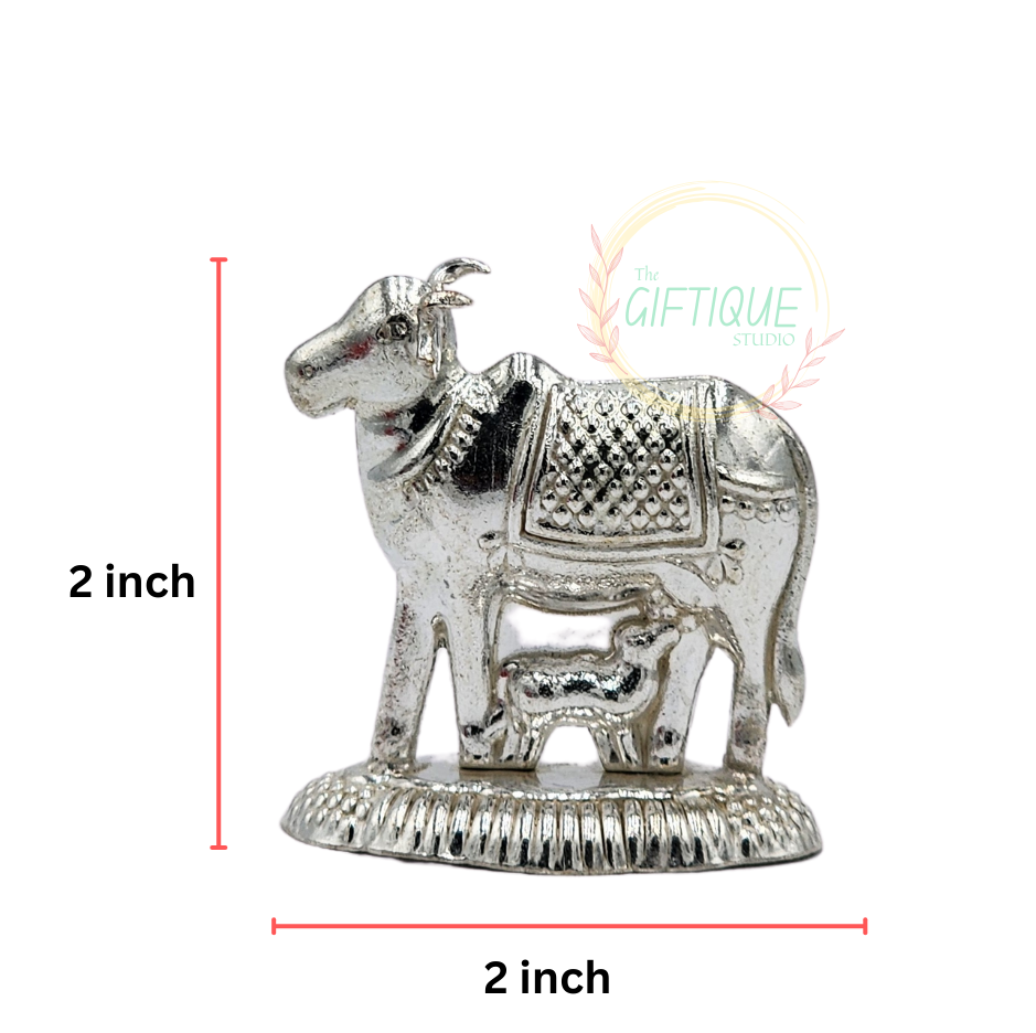German Silver Cow & Calf