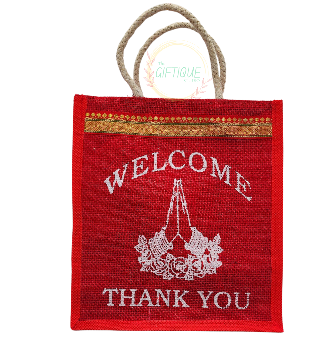 Jute Bag - Kolam Design