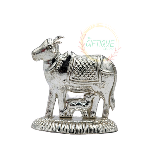 German Silver Cow & Calf