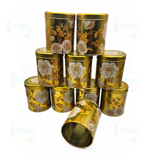 Gold Flower Containers